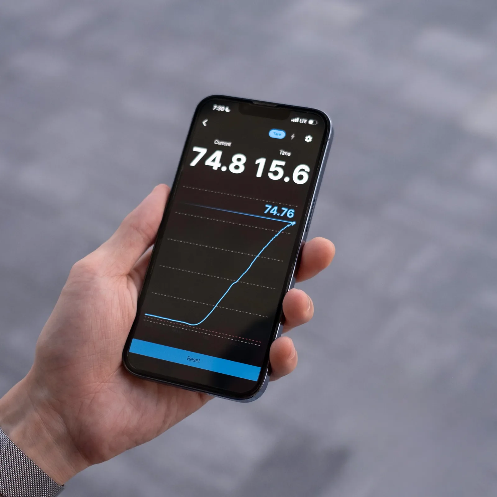 Frez app measurement screen
